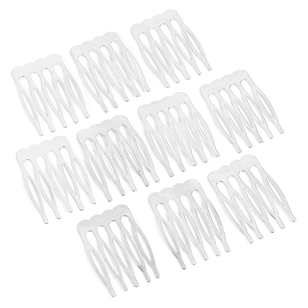 10pcs Simple Hairpins Hair Combs Metal 5 8 10 Teeth Bridal Hair Comb For Women Bridal DIY Wedding Hair Pins Headwear Accessories