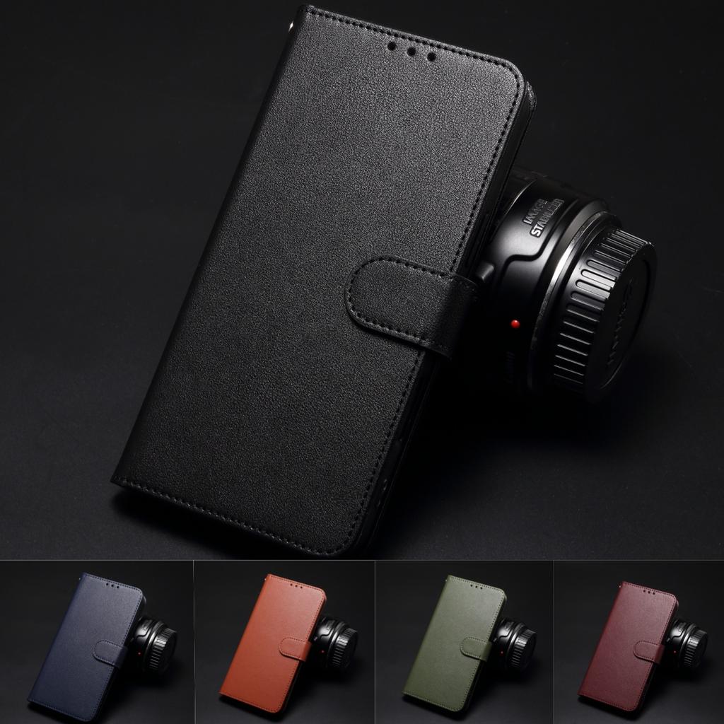 Business Skin Feel Wallet Flip Leather Phone Case for iPhone 17 Pro Max 16 Plus 15 14 13 12 Bag Pocket Kickstand Slim Fit Cover