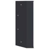 Corner Mirror Cabinet Gray 30 X 24 X 60 Cm