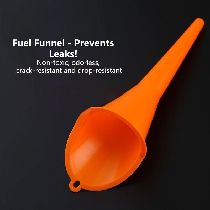 Car Refueling Longer Funnel Anti-splash Plastic Auto Long Mouth Oil Funnels Engine Funnel Motorcycle Refueling Car Accessories