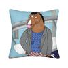 Pillow Case Anime B-BoJack H-Horsemans Soft  Pillow Cover For Sofa Couch Bed Living Room Cute Funny Pillowcases
