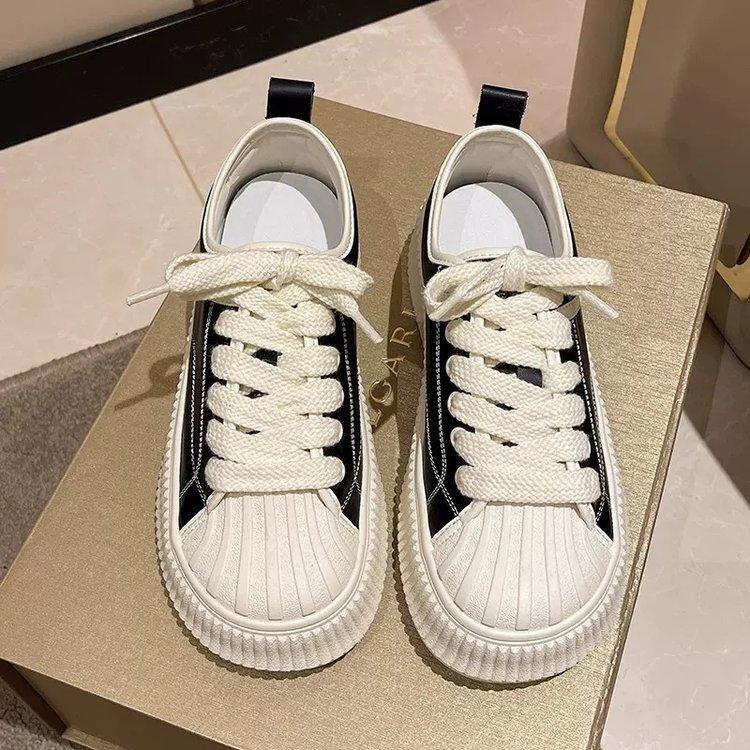 Nové boty Shell Head s tlustou podrážkou Dámské Rostoucí Boty pro volný čas Ins Tide Platforma Tenisky Dámské Boty