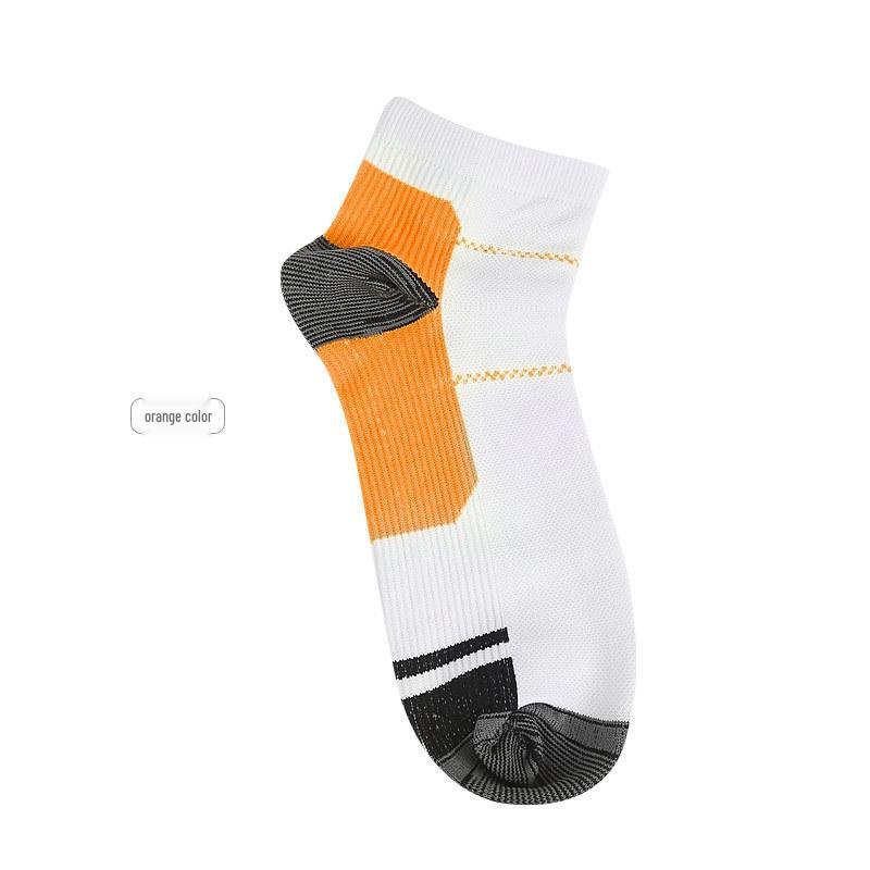 Unisex Compression Socks for Running and Plantar Fasciitis - Short Sports Socks for Men & Women