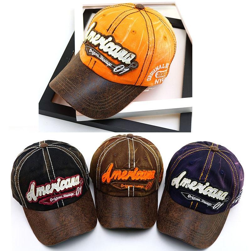 Freedom Outdoors Women's Orange 3D Letter Embroidered Baseball Cap Universal Old Splicing Baseball Cap Fashionable And Trendy Outdoor Sports Sun Hat