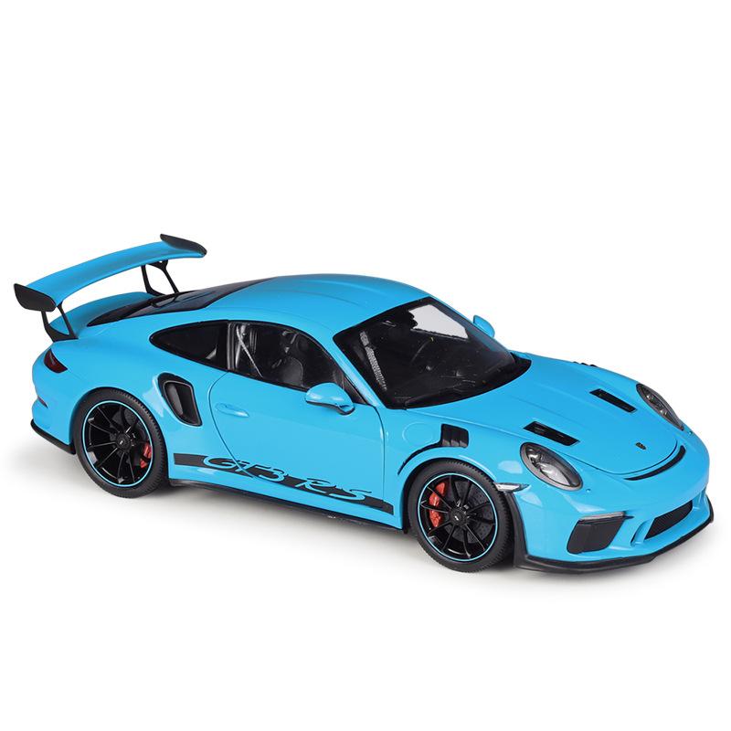 Model auta z lehké slitiny v měřítku 1/18 Welly Porsche 911 GT3 RS litý kovový model autíčka na hraní Model auta s vysokou simulací kolekce Dětské dárky