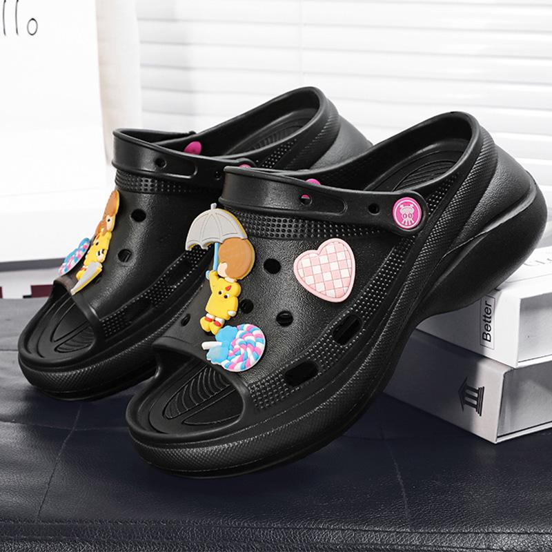 Women's Large Size Women's Sandals Shoes Increase Hole Shoes Summer Beach Sandals