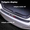 For Chery Jetour X90 Car Door Sill Leather Stickers Protection Plate Carbon Fiber Threshold Strip Taildoor Accessories