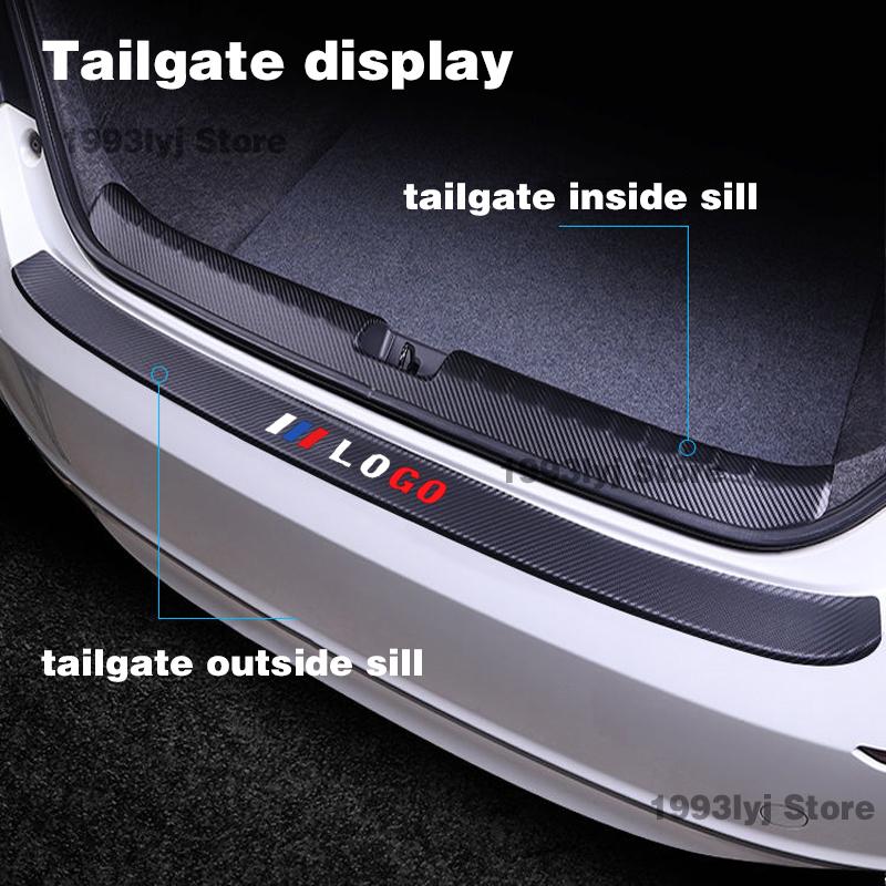 For Chery Jetour X90 Car Door Sill Leather Stickers Protection Plate Carbon Fiber Threshold Strip Taildoor Accessories