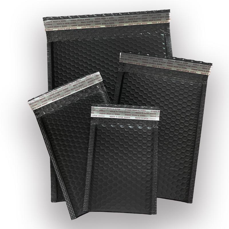 Black Co-extruded Self-Adhesive Bubble Envelope - Thick, Shockproof, Waterproof Packaging Bag