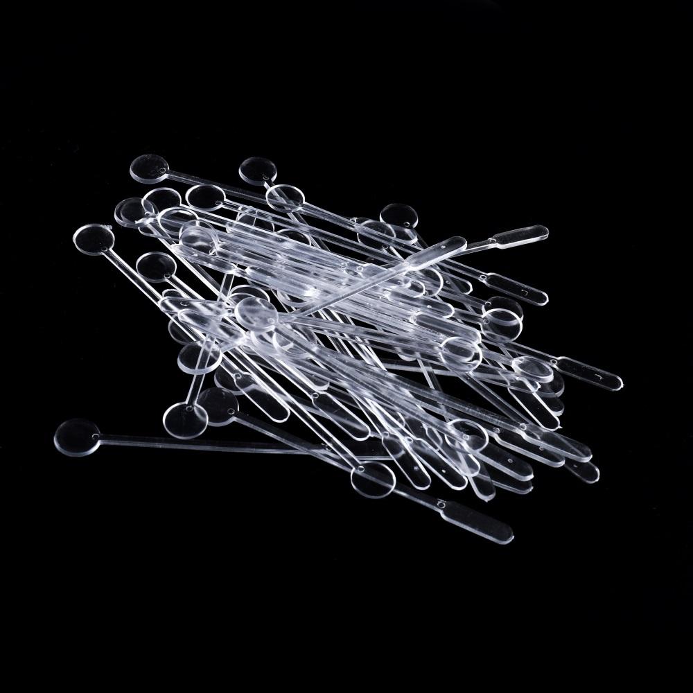 10-100PCS Plastic Stirring Stick Disposable Powder Spoon Handmade Jewelry Making Tools For DIY UV Epoxy Resin Molding