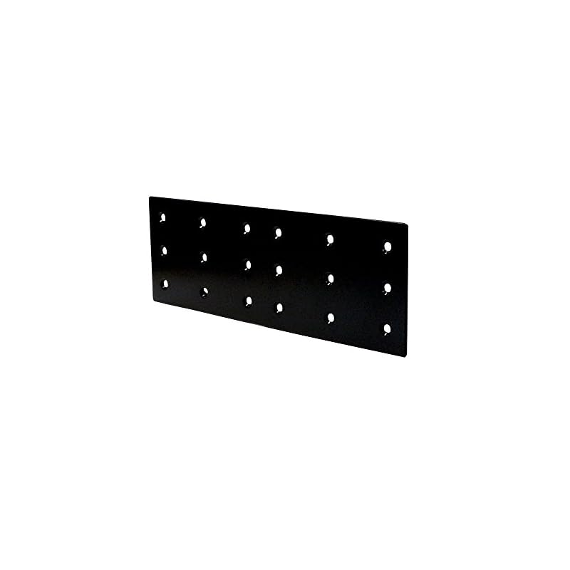 DAIDOHANT Reinforcement Hardware, Joint Fittings, 2x4 (Two-by) Support, Band Metal, Black Painted, 24F-2-BK10179001