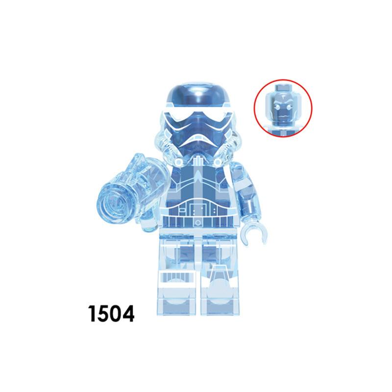 New! Star Wars Holographic Stormtrooper Minifigure Building Blocks Assembled Building Blocks Toys For