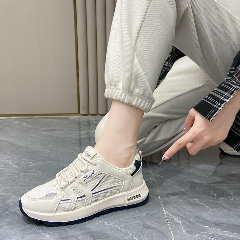 New Thick soled Women's Shoes breathable non slip sports shoes Fashion round toe sneakers Ladies casual comfort board footwear