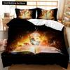 Book Duvet Cover Set Sheet Music Beating Notes Music Twin Polyester Bedding Set Pillowcase Kids Boys Girl Double Queen King Size