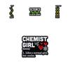 Fun Colorful And Chemistry Molecule Brooch Playful Cartoon Inspired Alloy Pin For Personal Style