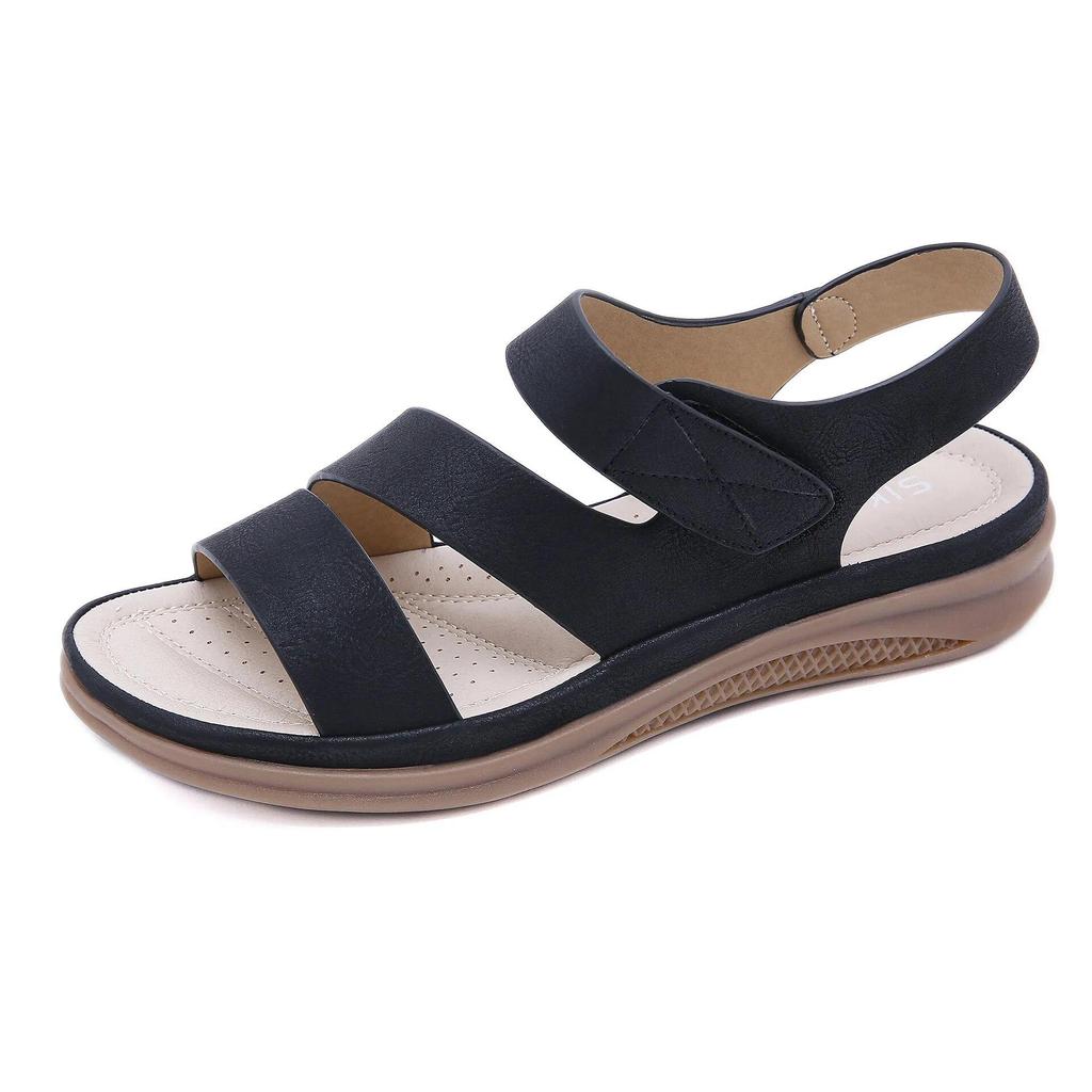 Sandali estivi da donna 2026, suola spessa, antiscivolo, sandali da donna alla moda, morbidi, neri, blu, rossi, taglia forte 42