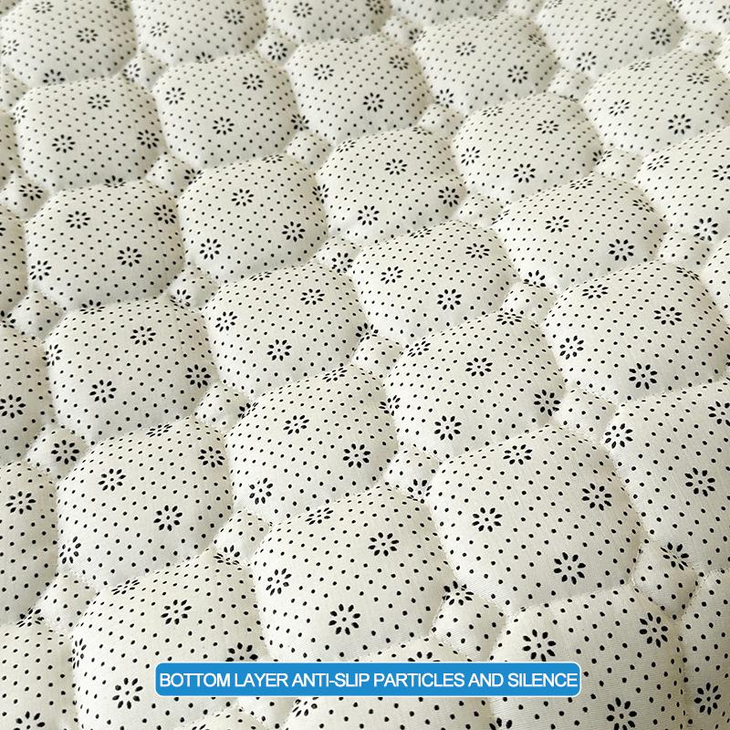 Quilted Mattress Cover Breathable Mattress Protector,Bed Sheet with Straps,Soft,Washable,Anti-Slip,Hypoallergenic, Noiseless