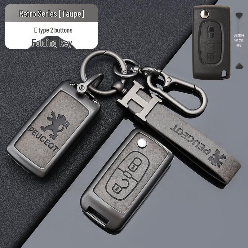 Zinc Alloy Key Cover for Dongfeng Peugeot: Fits 308, 301, 408X, 308S, 3008, 2008, 508 Models