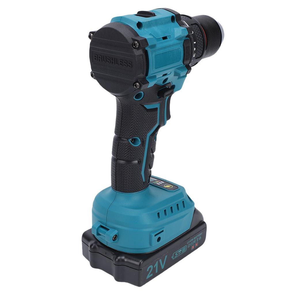 Brushless Li Ion Drill Kit Cordless Electric Power Drill Set 55N Torsion 25+1 Settings with Battery Charger 3 8in