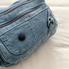 Jeans Crossbody-Tasche mit mehreren Reißverschlusstaschen, lässige Umhängetasche für Damen, für den täglichen Gebrauch und Reisen
