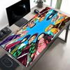 Demon Slayer Print Mouse Pad, Anti‑Slip Desktop keyboard Mat, for PC Laptop Gaming Working Daily Use, Cool Festival Surprise Gift