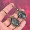 Stingray Coral Earring Copper Wire Wrapped Earring Gemstone Earrings Handmade Copper Jewelry Dangle Earrings Gifts for Her Wire Wrap Jewelry