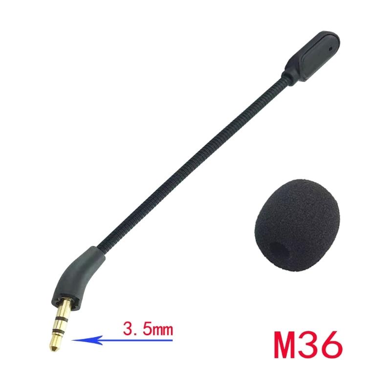 Quality 3.5mm Detachable Microphone Boom for K820NC Headphones Microphone Clear Voice Capture, Noise Reductions