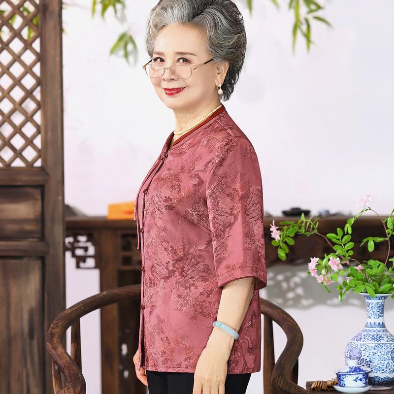 Yu Zhaolin Women's Summer Breathable Stand Collar Blouse