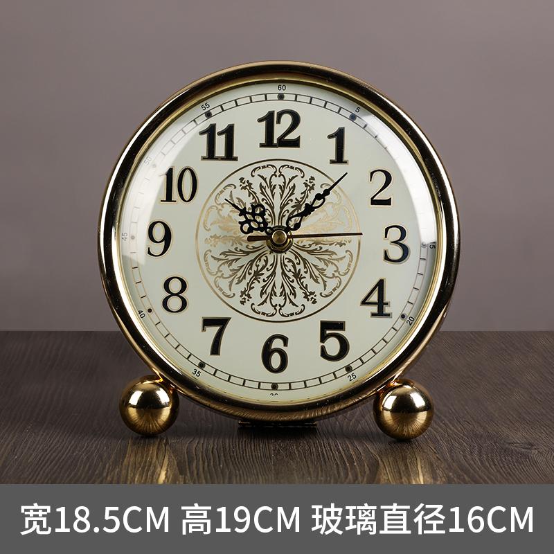 

Desktop Table Clock Metal Retro Living Room Luxury Gold Silent Clcoks Desk Clock Antique Ornaments Gift Ideas Saat Home Decor