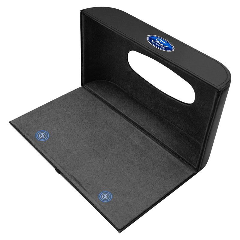 1pcs Car Tissue Box Holder Armrest Box Storage Case For Ford Focus Mk2 Mk3 Fiesta Ranger Mondeo S-MAX Kuga Mustang Auto Goods