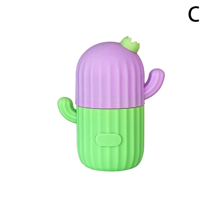 

Ледяная решетка для лица в форме кактуса, силиконовая форма для кубиков льда, замораживающий роликовый массажер для лица, многоразовый роликовый инструмент для ухода за кожей с ледяным охлаждением