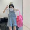 Autumn 2025 Women's Denim Wide-Leg Overalls - Slimming & Stylish for Petite Fit