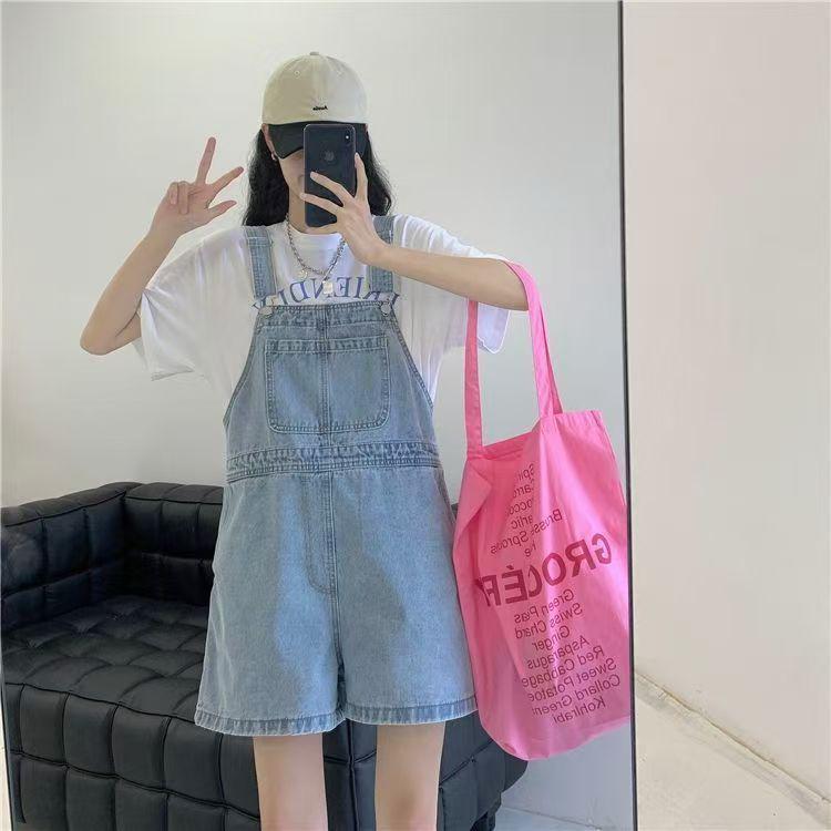Autumn 2025 Women's Denim Wide-Leg Overalls - Slimming & Stylish for Petite Fit