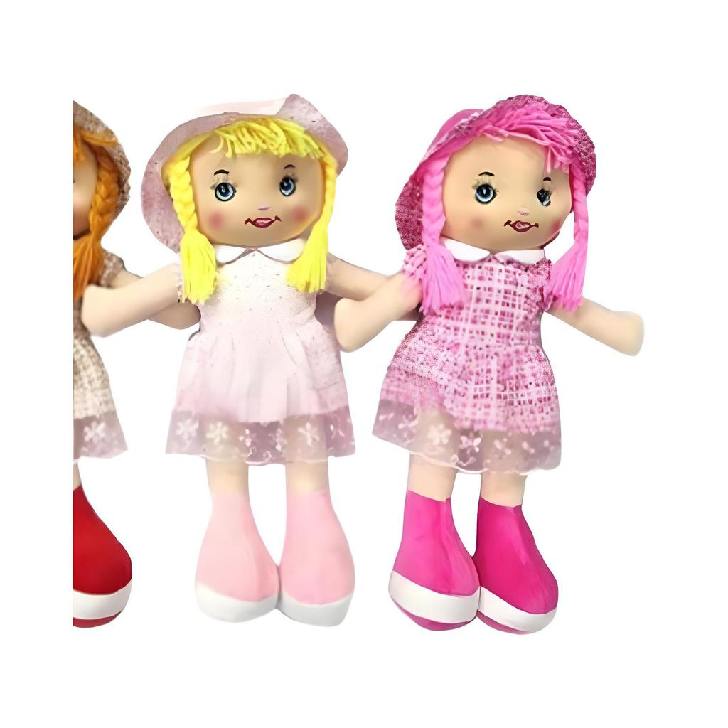 18-inch Plush Doll Set with Clothes - Girl's Gift Pillow Toy