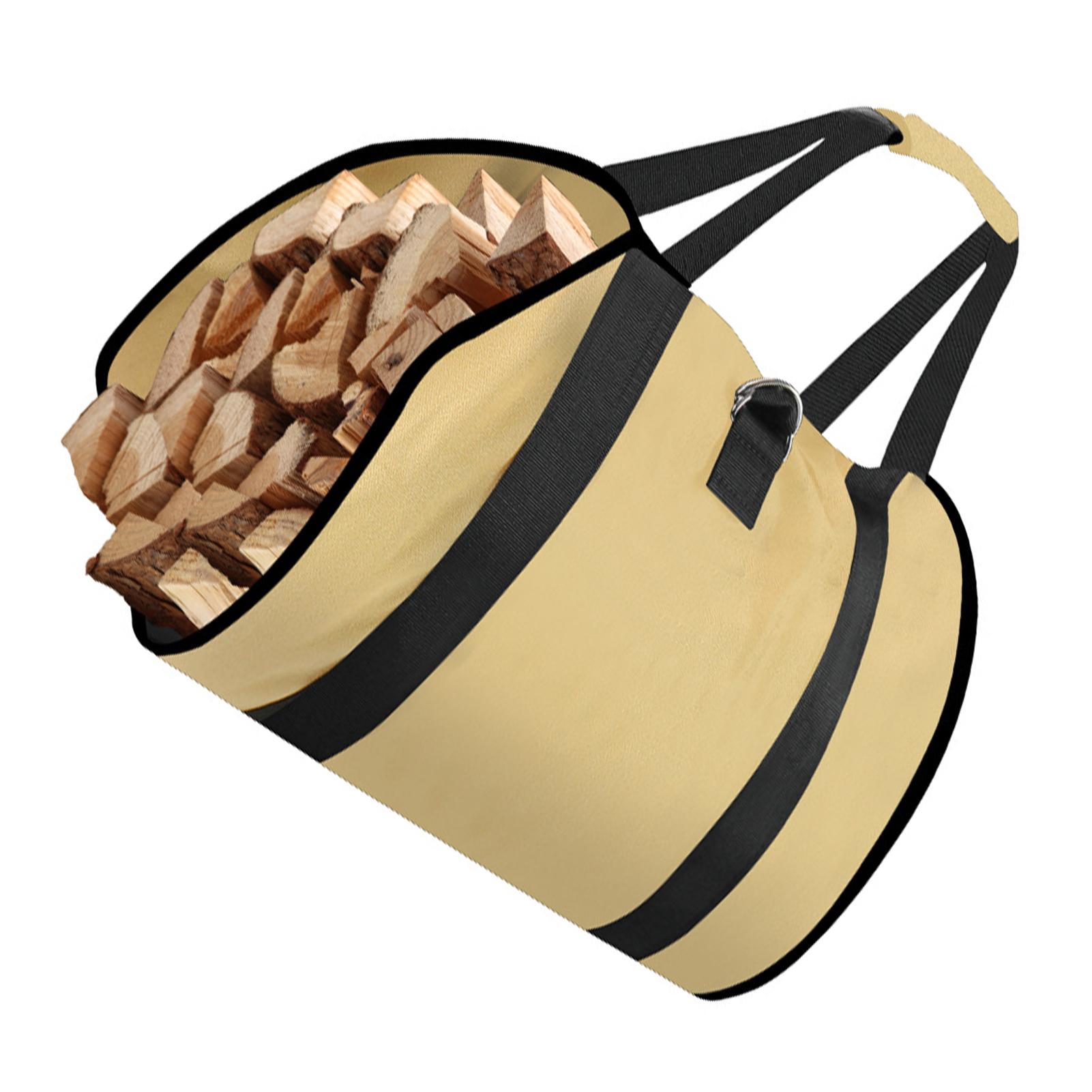 

Портативная и прочная сумка для дров для удобной транспортировки дров Многофункциональная сумка для переноски дров хаки