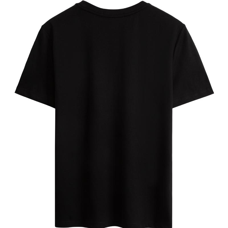 Calvin Klein Commuting Minimalist Printed Comfortable Cotton Crew Neck Short Sleeve T-Shirt Women T-Shirts Black J220089BEH