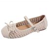 Retro silver French flat Mary Jane shoes women's 2025 new summer skirt versatile non-slip cool single shoes