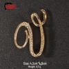 Men's Suit Jacket Brooch: Elegant English Letter Pin for a Stylish Touch