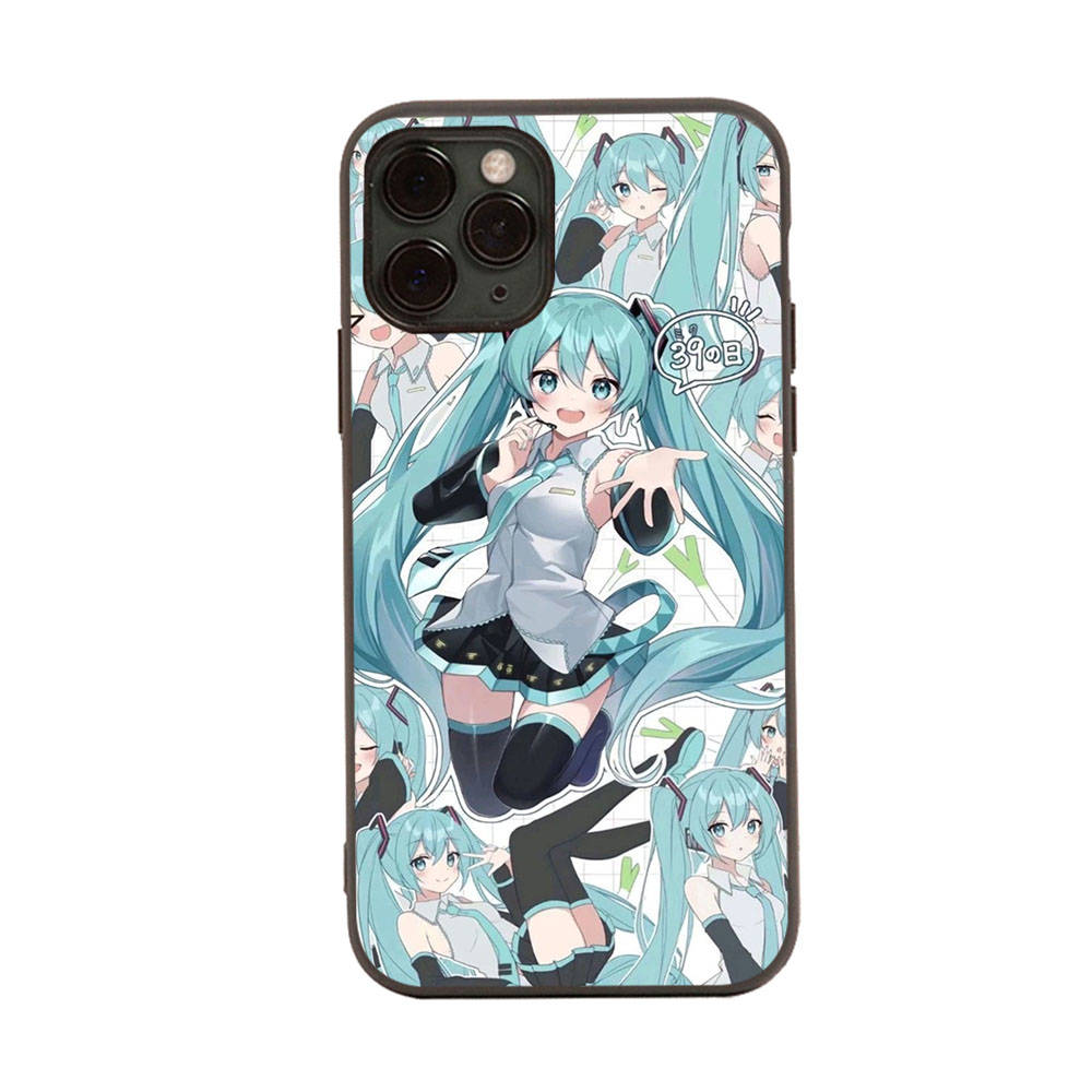 Case for Samsung A04 A14 A23 A34 A54 M23 M33 M52 M53 Realme 10 9 C30S C35 C55 VIVO Y02S Y21 Y51 X80 Pro Transparent Cover WI70 Hatsune Miku