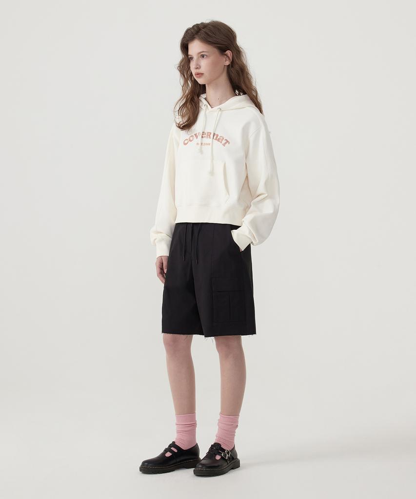 COVERNAT WOMAN Cargo Bermuda Shorts Black