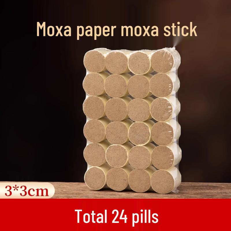 Extra Large Bold Moxa Stick with Pure Wool for Moxibustion Therapy - Aged Mugwort Coarse Stick.