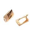 Personalized Korean Version Small Ear Buckle Oval Smooth Rose Gold Temperament Earrings for Women