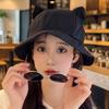 Casual Anti-UV Cat's Ears Bucket Hat Sunscreen Foldable Fisherman Hat Wide Brim Sun Hat Outdoor Activities
