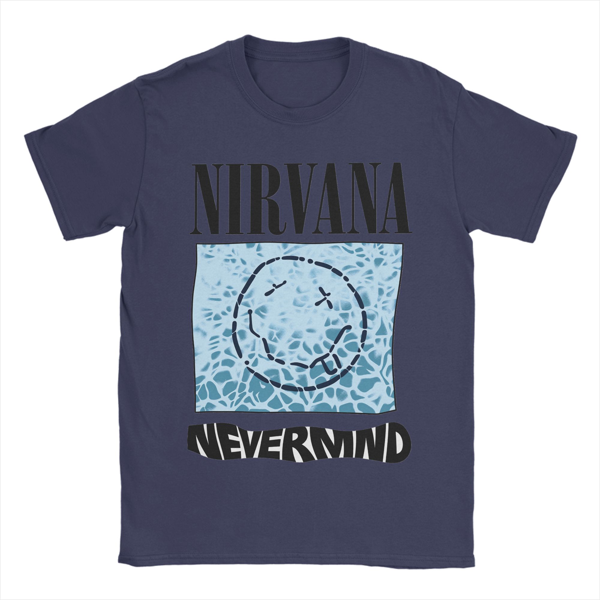 

Popular Album Nevermind Pure Cotton T Shirt For Unisex Summer Awesome TShirts O Neck Hip Hop Tee Shirt Oversized Print Tops 4XL