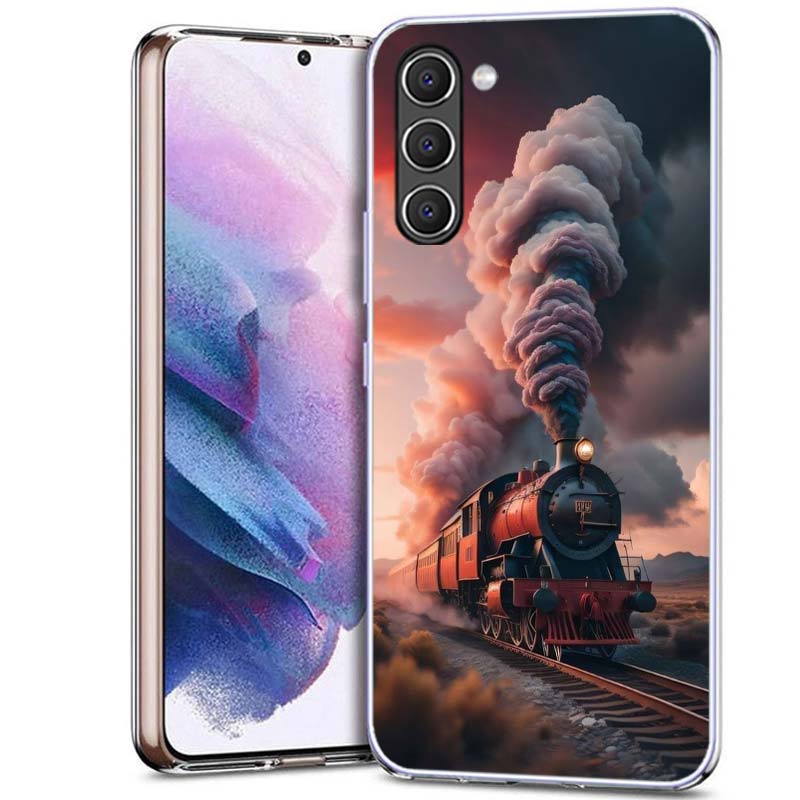 Steam Train Phone Case for Samsung A16 A26 A36 A56 A17 A37 A57 A07 A06 A02S A12 A22 A32 A52S A72 Galaxy A70 A50S A71 A51 A31 A30