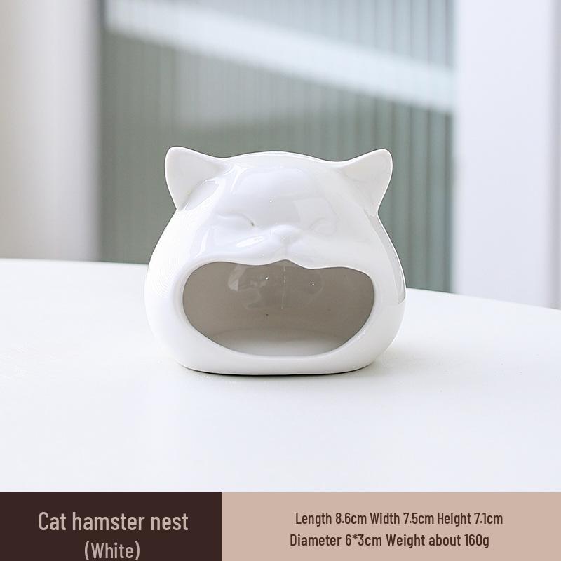 Chladivý keramický úkryt pro křečka: Letní přístřešek a herní domek