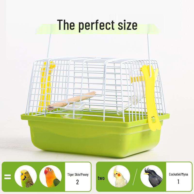 Handheld Bird Cage for Budgies, Cockatiels, Finches & Small Pets