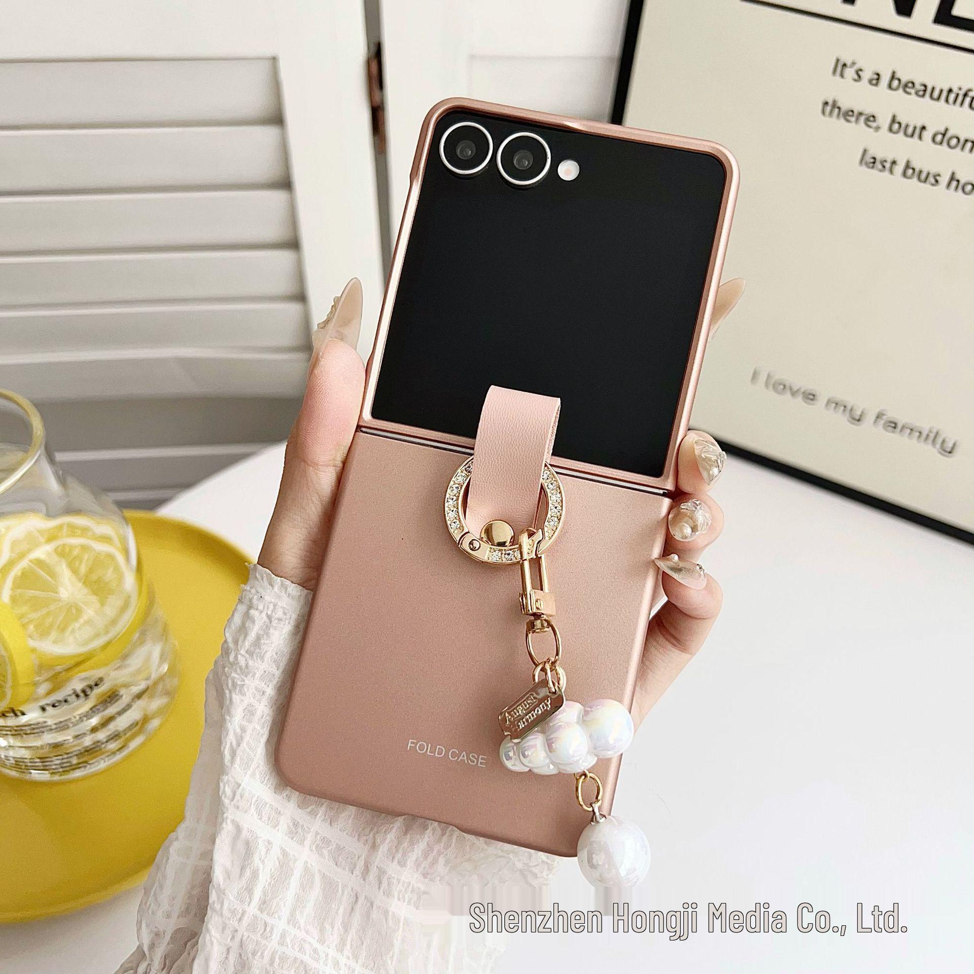 

Матовый чехол Samsung Z Flip7 с ремешком для руки - Противоударная защитная накладка для Flip6 Samsung Z Flip5