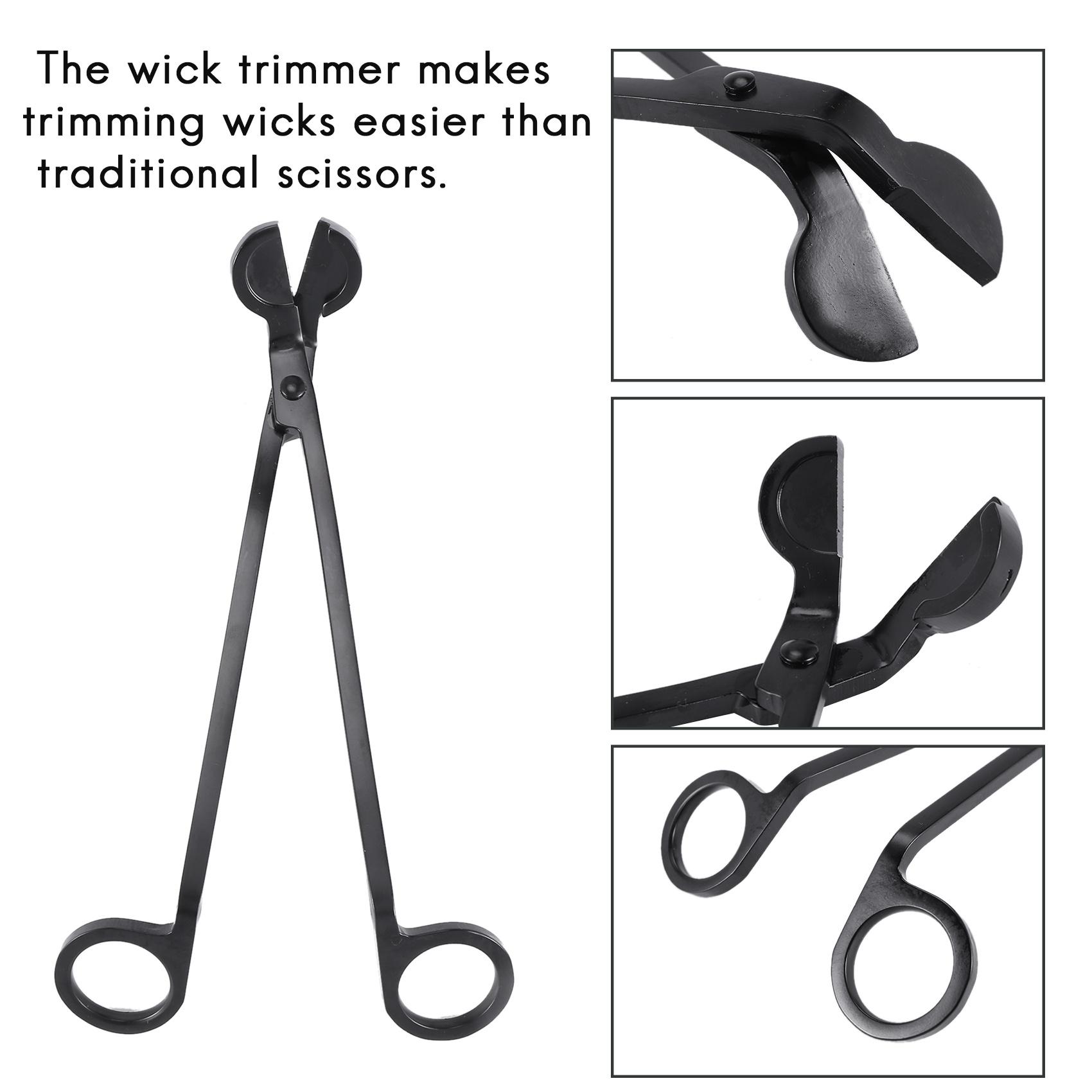 B-Est Premium Candle Wick Trimmer -Sturdy Stainless Steel Wick Cutter For Candles - Nice Gifts For Candle Lovers чёрный