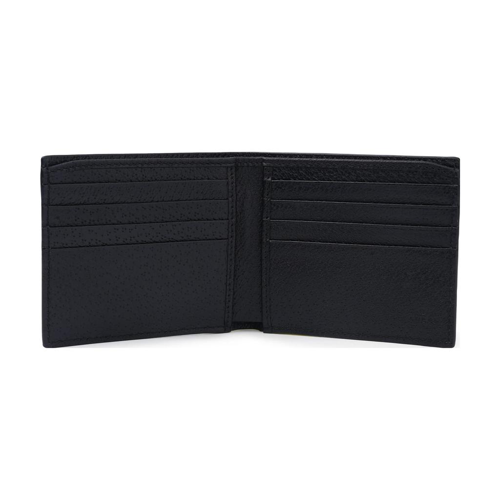 Gucci Black Leather GG Marmont Large Bi-Fold Wallet 428726-DJ20T-1000